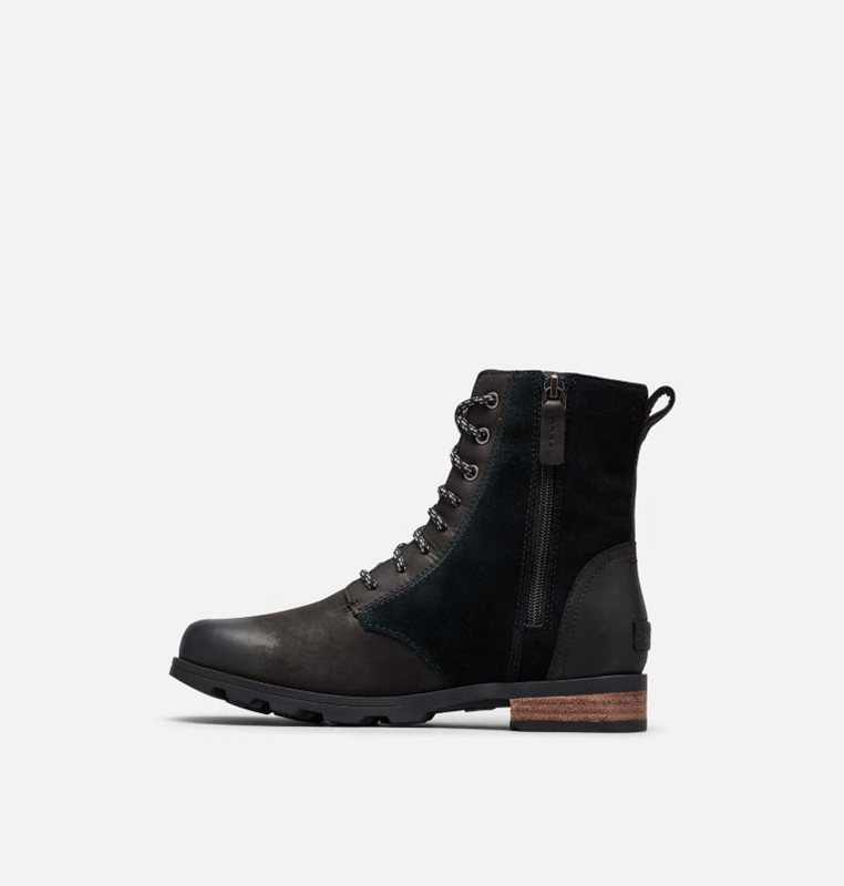 Sorel Dam Gummistövlar Svarta - Emelie™ Short Lace Låga - GJK-736029